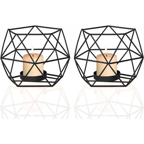 Geometric Tealight Candle Holder Decor for Table Centerpiece