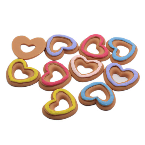 Valentine's Day Decoration Cookies Miniature Dollhouse Food Slime Charms Embellishments For Scrapbooking Jewelry Making