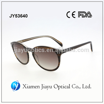 Fashion rivet decoratived ladies acetate sunglass