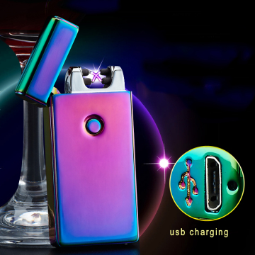 Thin Electric Lighter USB Flameless Cigar Torch Cigarette Lighters Present