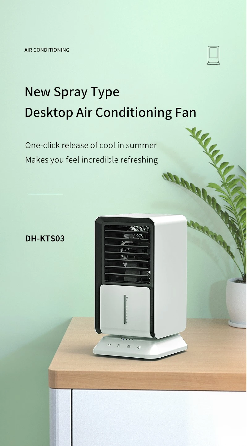 Desktop Air Conditioning Fan New Spray Type