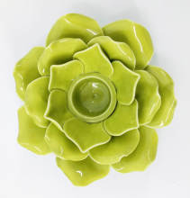 2024 Lotus Shaped Colored Handmade Ceramic Candlestick