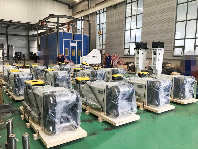 Os martelos hidráulicos embalam Hydraulic Hammers Packagying