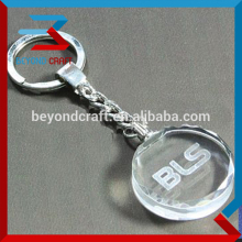 2d laser engraved crystal keychain