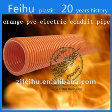 2014 China high quality corrugated electrical conduit hose Cable Sleeves white plastic electrical conduit