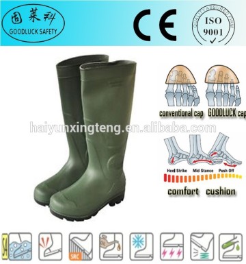 Construction Field Rain Boots Wholesale/PVC Gumboots/Safety Gumboots