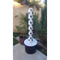 Vertical strawberry grow tower channel indoor plant