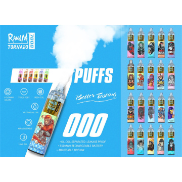 Großhandel Randm Tornado 7000 Puffs Disposable Vape