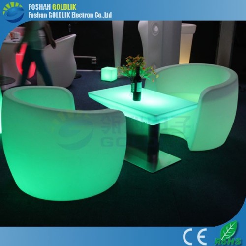 Plastic glowing rental chairs tables for party / wedding / banquet GKS-073QU