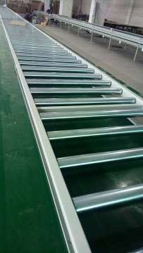 Automated stainless steel roller conveyors belt systems