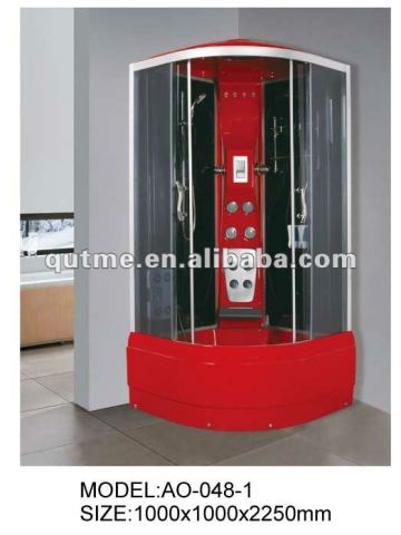 Red ABS shower cabin steam shower cabin