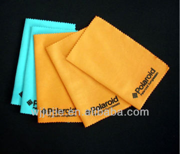 logo printed microfiber lens cleaning cloth