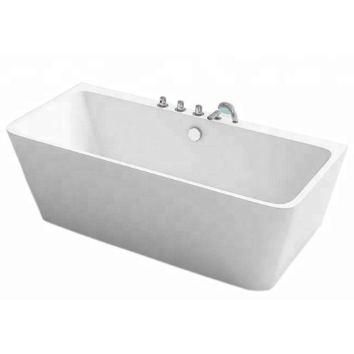 Bañera rectangular de acrílico de forma curvada para la venta