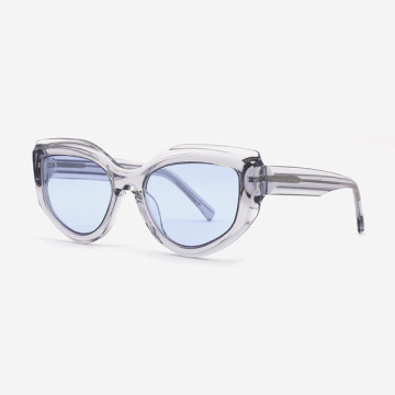 Wide butterfly and Cat-eye style Acetate Female Sunglasses