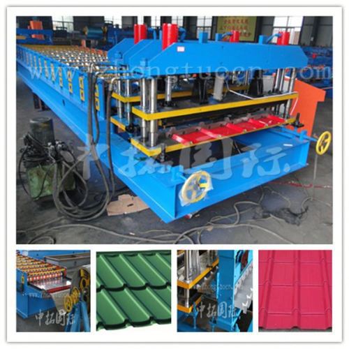 zhongtuo ce certificate 1035 glazed tile color steel wall sheet making machinery china manufacturer