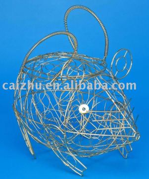 Chrome wire candy basket