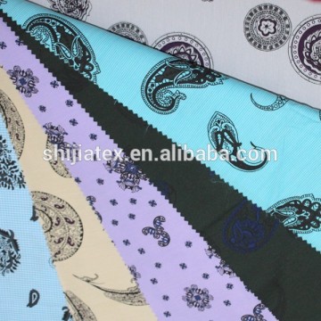 Woven printed textile yarn dyed fabric