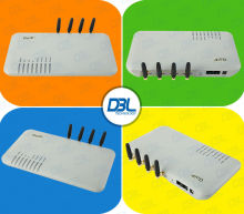 4 Port Sms Broadcast Goip Gsm Gateway Free International Call , Vlan / Qos