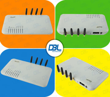 4 Port Sms Broadcast Goip Gsm Gateway Free International Call , Vlan / Qos