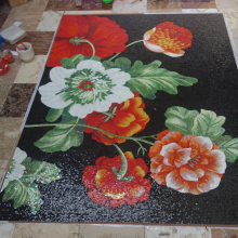 Flower Power Mosaic Mural for wall