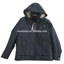 removeale hooded with zipper latest fashion jacket for men