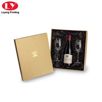 luxury wine glass cardboard gift box