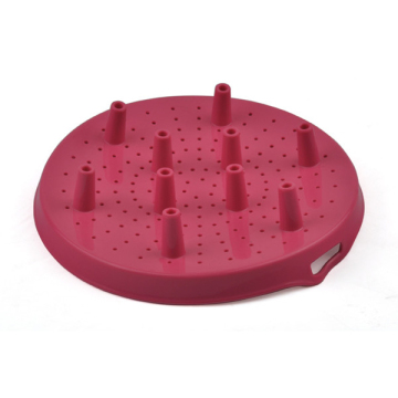 silicone vegetable steamer/High Standard Food Grade Approved FDA Silicone Vegetable Steamer