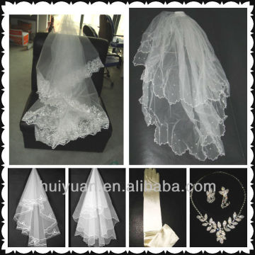 white wedding veils