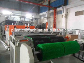 Plastic lawn production line, artificial grass mat machine