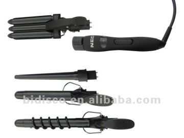 professional interchangeable hair curling iron