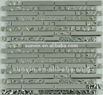 chinese fiberglass mesh for random strip glass mosaic tile