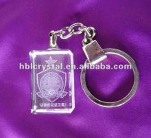 rectangle crystal keychain with laser engrave