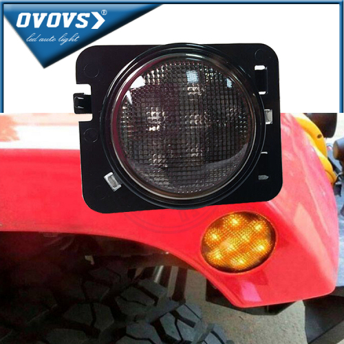 OVOVS amber Front Fender lamp12v/24v led side marker lights for j eep trucks
