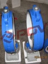 acid 4-20mA Entirely Four Fluorine Corrosion Resistant Butterfly Valve ac220v