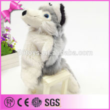 warm and cute fox plush toy hand puppet
