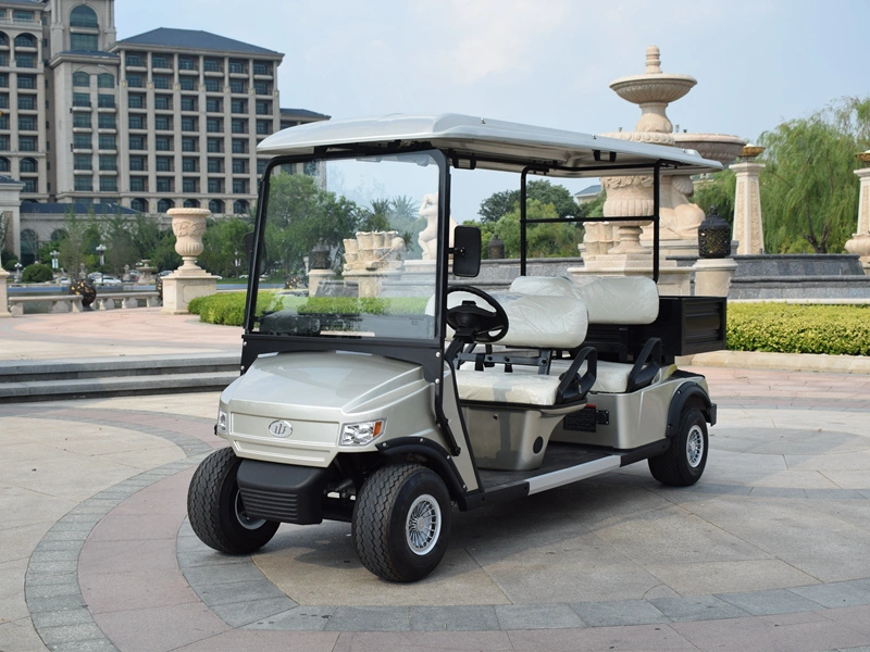 6 Person Battery Operated Classic Sightseeing Hotel Laminated Glass with Wiper Golf Car