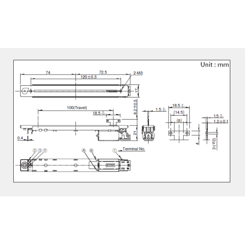 RSA0V11M-serie schuifpotentiometer