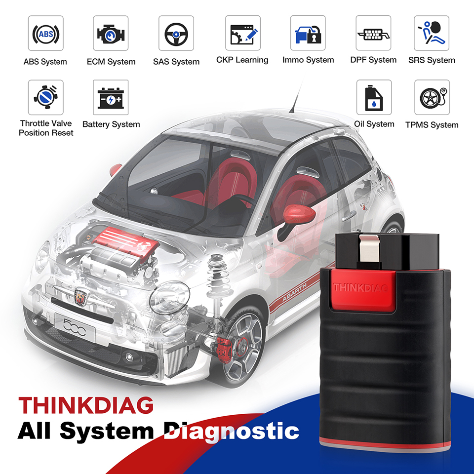 THINKDIAG ThinkDiag obd2 Code Reader Scanner all system BT Android IOS diagnostic tool pk EasyDiag AP200