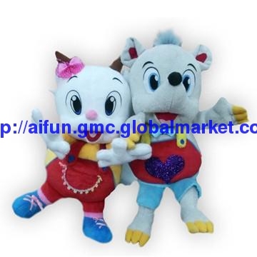 Lovely Mouses relationship hand puppet toys