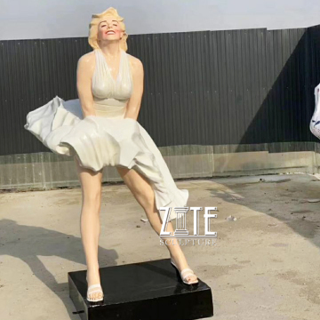 Custom life size fiberglass sexy woman frp resin marilyn monroe statue