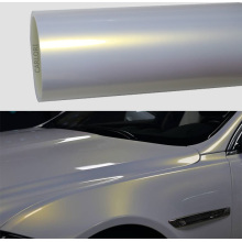 PEARL WHITE GLOSS GOLD CAR WRAP