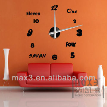 Eva Foam Sticker Wall Clock Home Decoration