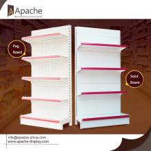 Supermarket Peg board Storage Shelf Display Stand