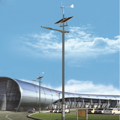 wind solar hybrid street light house