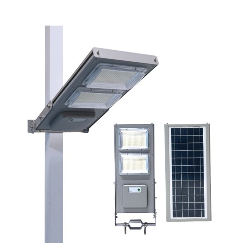 Lámpara de carretera solar llevada todo en uno de aluminio 100w 150w de alta potencia