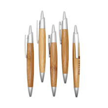 Custom Eco-Friendly Bamboo Ballpoint Pen with Thick Pen Tip