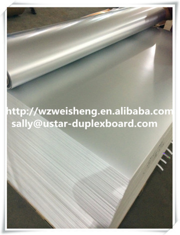 250gsm,300g duplex board white back backing aluminum foil paper