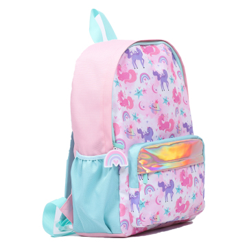 Kindergarten School Bag Glitter Printed Primary Backpack Lightweight