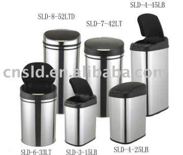 stainless steel sensor trash bin