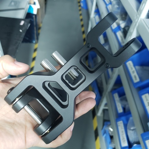 Custom anodized aluminum quadcopter motor mount